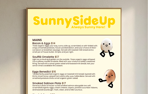 Sunny Side Up project